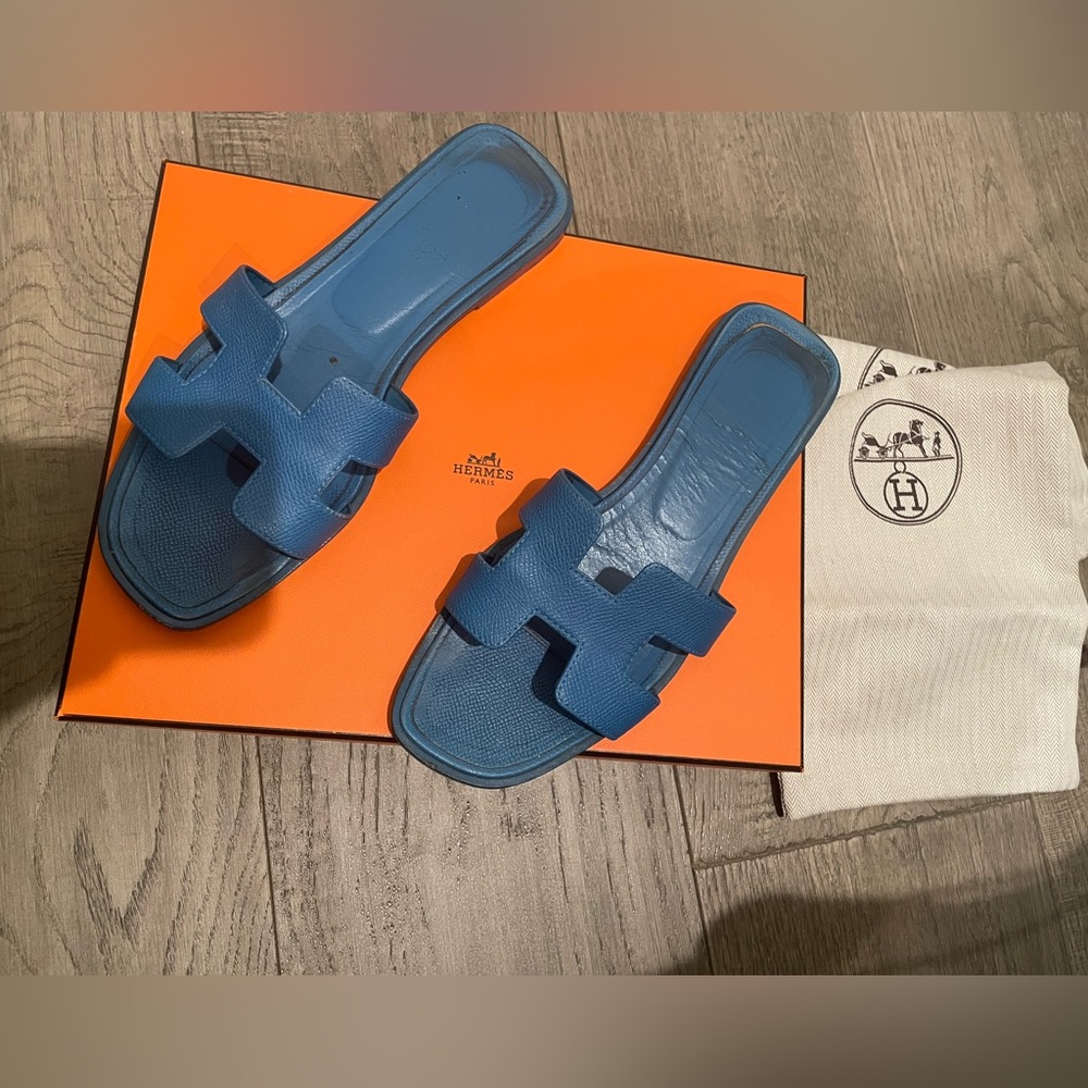 Hermes Blue Women's Sandals